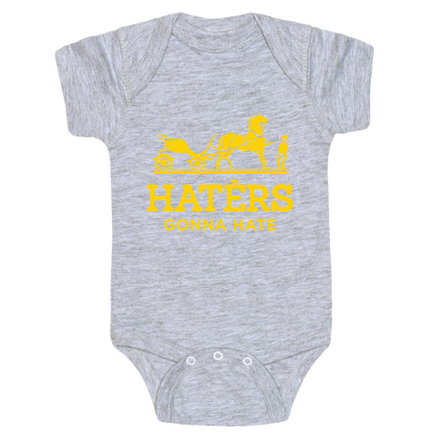 Haters Gonna Hate (Gold Hermes Parody) Baby One-Piece