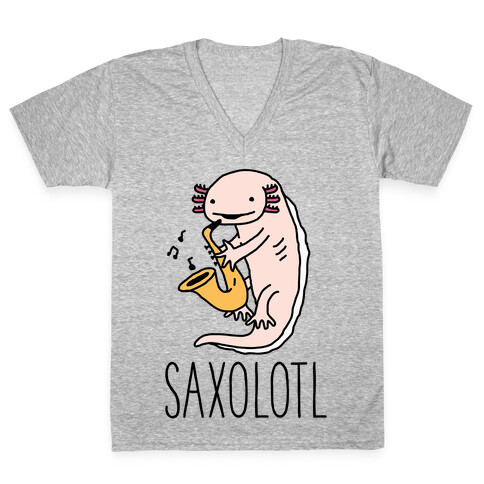 Saxolotl V-Neck Tee Shirt