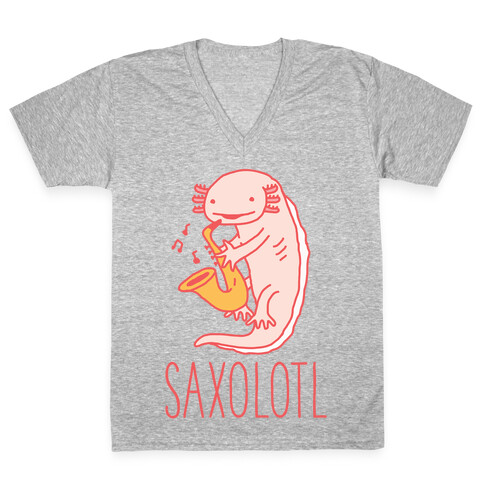 Saxolotl V-Neck Tee Shirt
