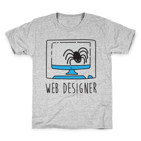 Web Designer Spider Kids T-Shirt