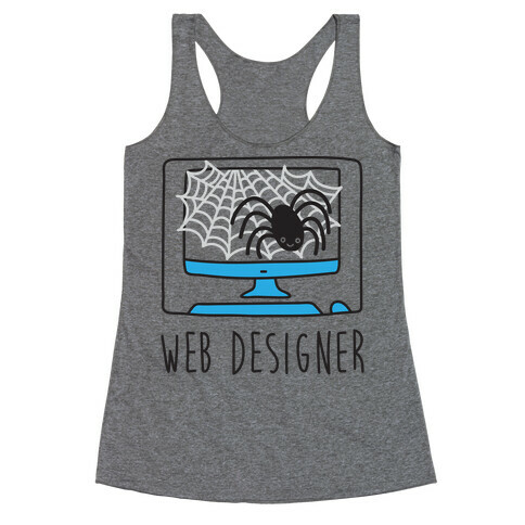 Web Designer Spider Racerback Tank Top