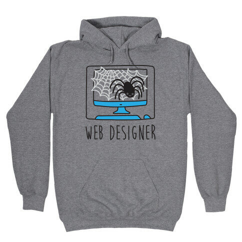 Web Designer Spider Hooded Sweatshirt