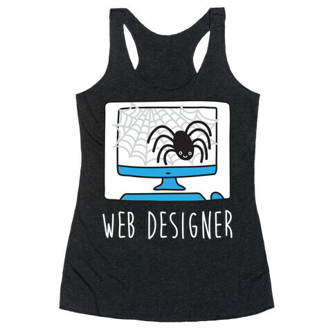 Web Designer Spider Racerback Tank Top