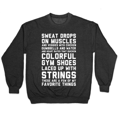 Sweat Drops On Muscles and Veggies With Chicken Pullover