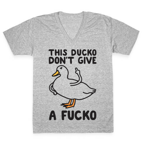 This Ducko Don't Give A F***o V-Neck Tee Shirt