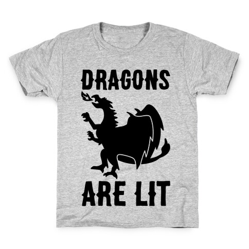 Dragons Are Lit Kids T-Shirt