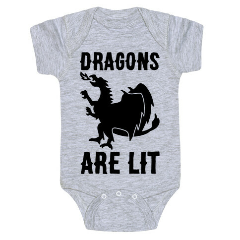 Dragons Are Lit Baby One-Piece