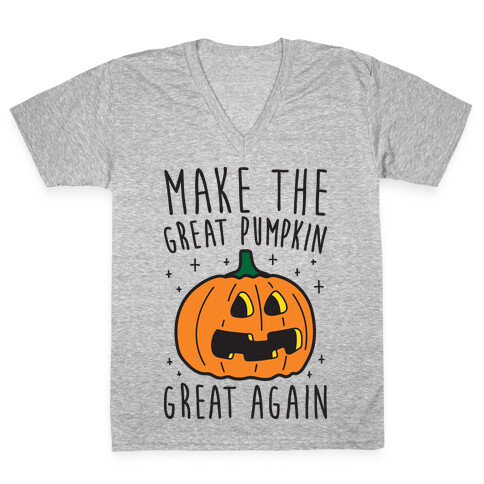 Make The Great Pumpkin Great Again V-Neck Tee Shirt