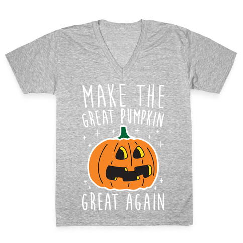 Make The Great Pumpkin Great Again V-Neck Tee Shirt