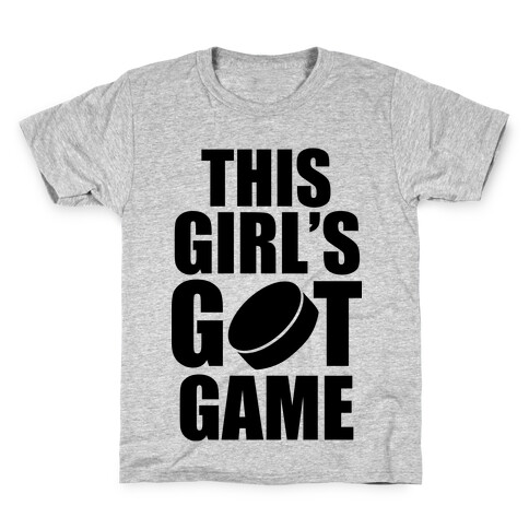 This Girl's Got Game (Hockey) Kids T-Shirt