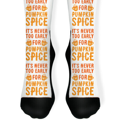 It's Never Too Early For Pumpkin Spice Sock