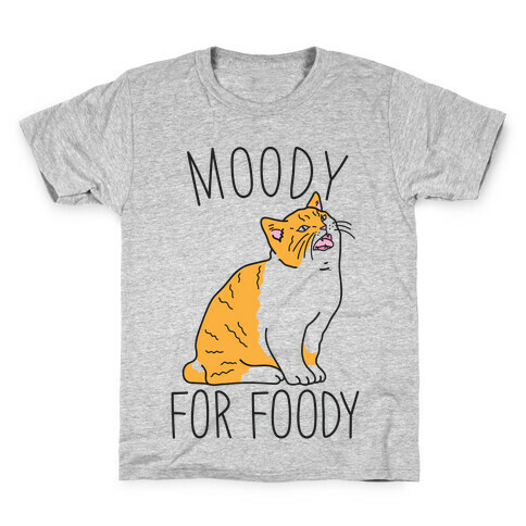 Moody For Foody Cat Kids T-Shirt