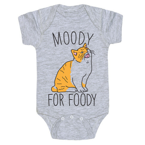 Moody For Foody Cat Baby One-Piece