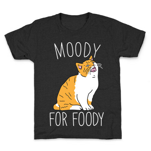 Moody For Foody Cat Kids T-Shirt