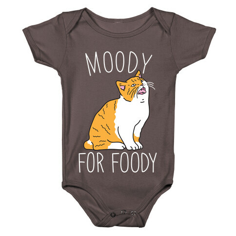 Moody For Foody Cat Baby One-Piece