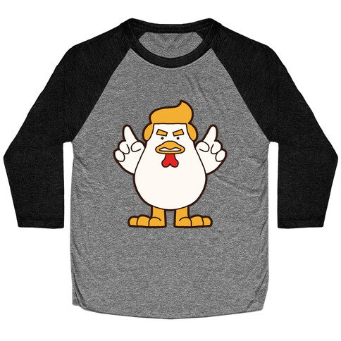 Kawaii Trump Chicken Baseball Tee