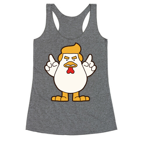 Kawaii Trump Chicken Racerback Tank Top