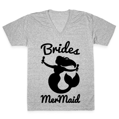 Brides Mermaid  V-Neck Tee Shirt