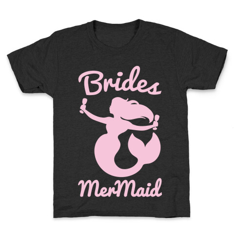 Brides Mermaid White print Kids T-Shirt