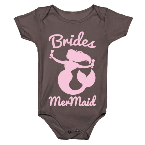 Brides Mermaid White print Baby One-Piece