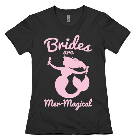 Brides Are Mer-Magical White Print Womens T-Shirt