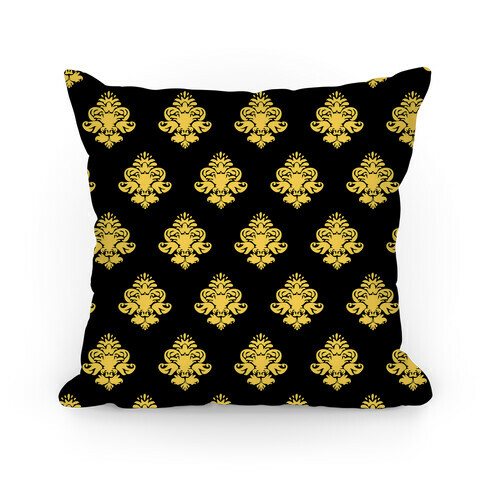 Black & Gold Classy Pillow Pattern Pillow