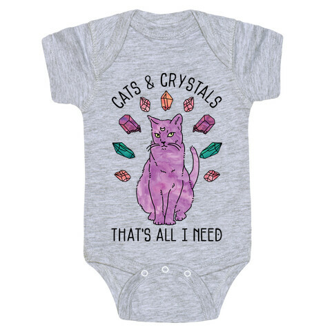 Cats and Crystals Baby One-Piece