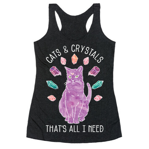 Cats and Crystals Racerback Tank Top