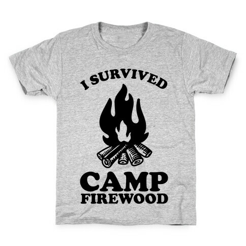 I Survived Camp Firewood Kids T-Shirt