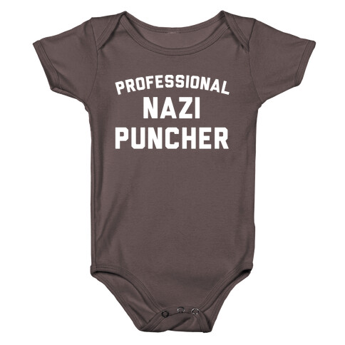 Professional Nazi Puncher White Print Baby One-Piece