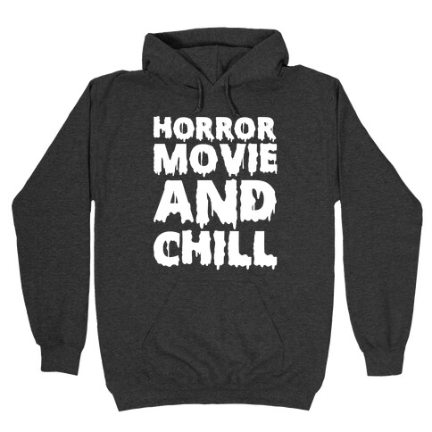 Horror movie hoodie black and white hot sale