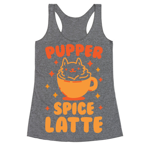 Pupper Spice Latte Racerback Tank Top