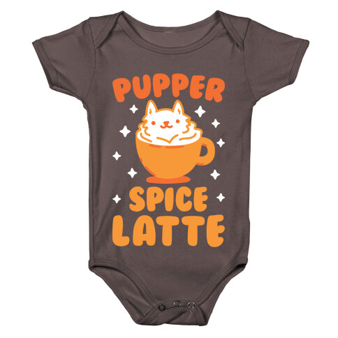 Pupper Spice Latte Baby One-Piece