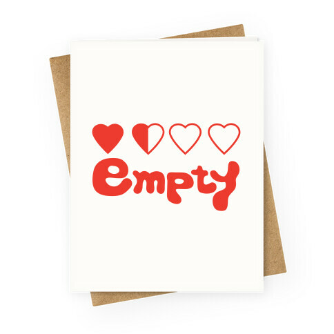 Empty Greeting Card