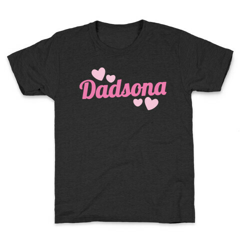 Dadsona Parody White Print Kids T-Shirt