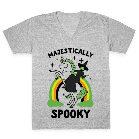 Majestically Spooky V-Neck Tee Shirt