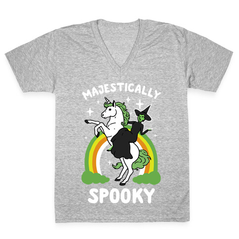 Majestically Spooky V-Neck Tee Shirt