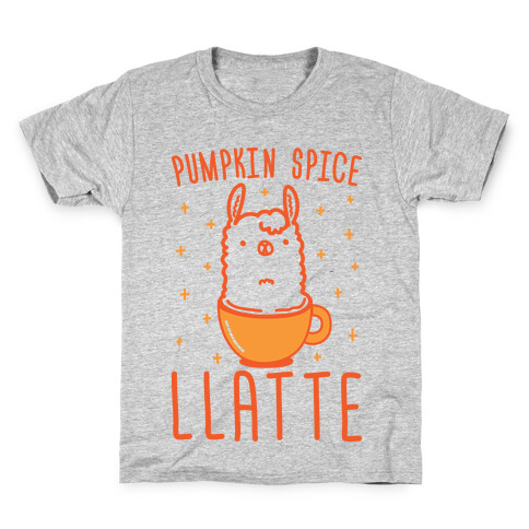 Pumpkin Spice Llatte Kids T-Shirt
