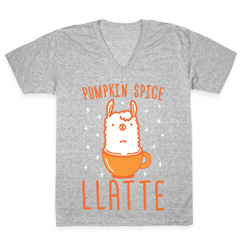 Pumpkin Spice Llatte V-Neck Tee Shirt