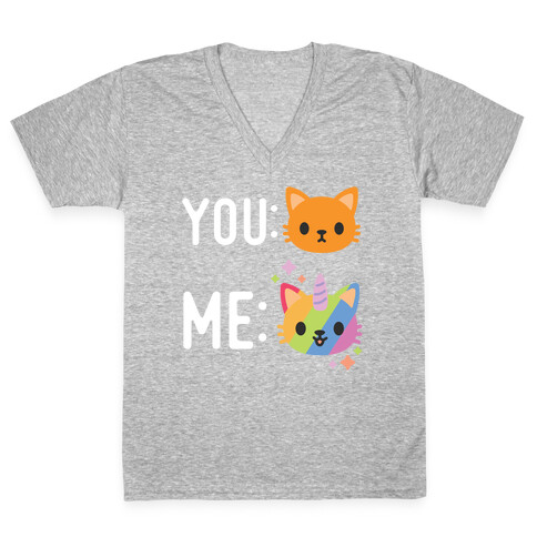 You Me Caticorn V-Neck Tee Shirt