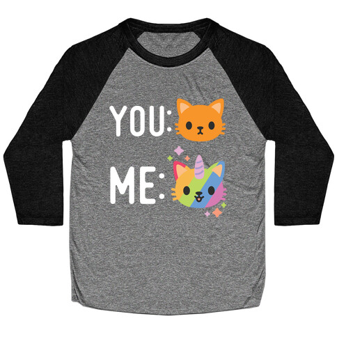 You Me Caticorn Baseball Tee