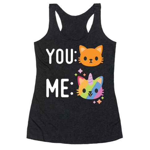 You Me Caticorn Racerback Tank Top