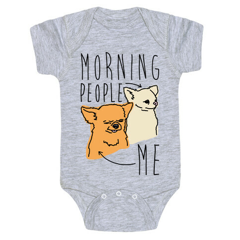 Morning People Vs. Me  Baby One-Piece