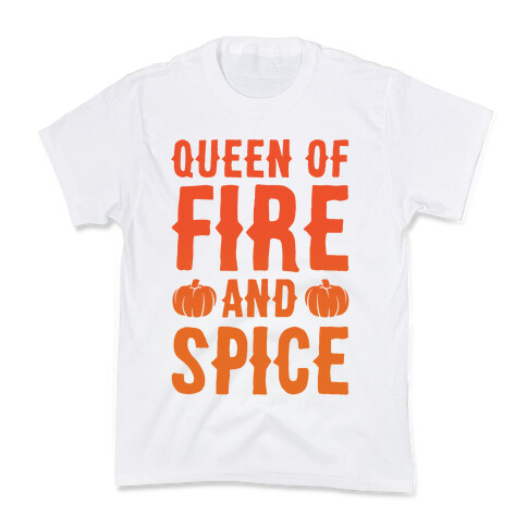 Queen of Fire and Spice Parody Kids T-Shirt