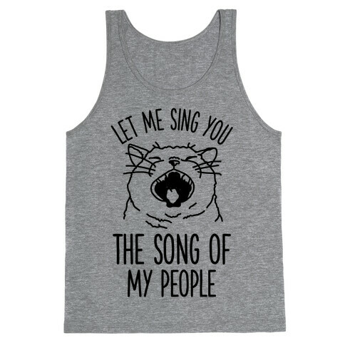 The Song Of My People Cat Tank Top