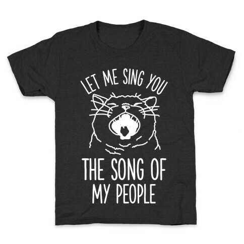 The Song Of My People Cat Kids T-Shirt