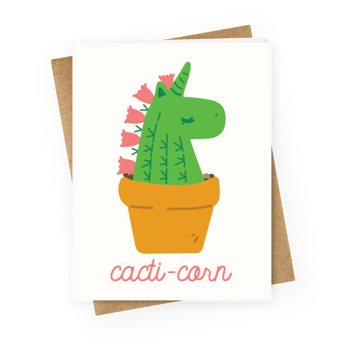 Cacti-corn Greeting Card