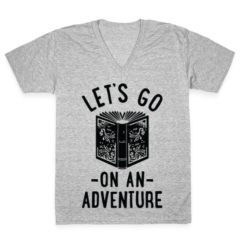 Let's Go On An Adventure V-Neck Tee Shirt