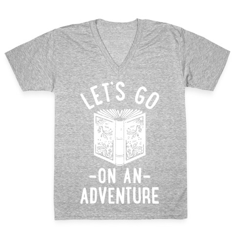 Let's Go On An Adventure V-Neck Tee Shirt