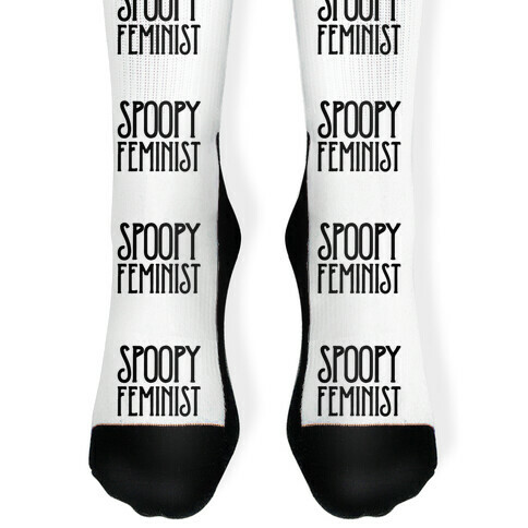 Spoopy Feminist  Sock